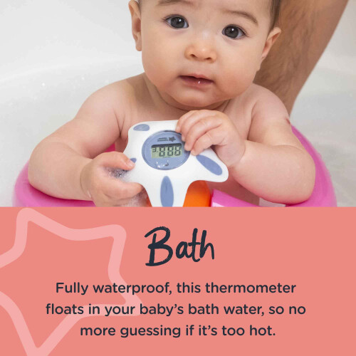 Tommee Tippee Tommee Tippee InBath Digital Thermometer, Suitable for Bathing and Their 2