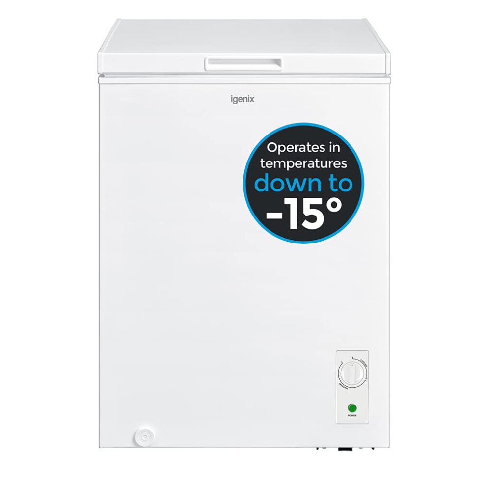 Igenix IG100 Freestanding Chest Freezer, 99 Litre Capacity with Freezer Basket,-image-OPC-PK55BYB-NEW
