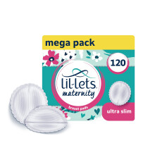 Lil-Lets Maternity Breast Pads, X 120 Count, Disposable Nursing Pads, for