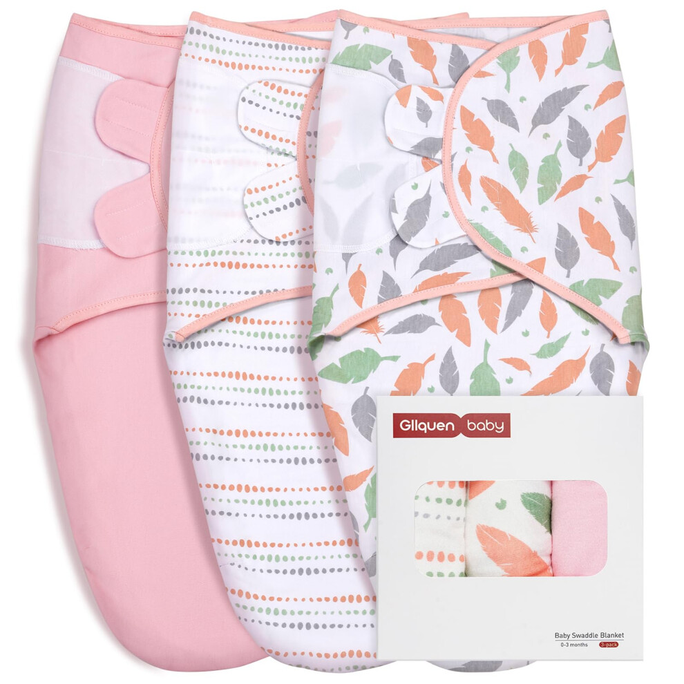 Gllquen Baby Baby Swaddle Wraps For 0-3 Months Newborn,Oeko-Tex100,100%