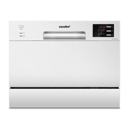 COMFEE' Table Top Dishwasher with 6 Place Settings, Mini Countertop Dishwasher