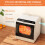 Karlxtom Table Top Dishwasher 6 Programs Mini Dishwasher with Touch Control, 7