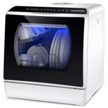 Karlxtom Table Top Dishwasher 6 Programs Mini Dishwasher with Touch Control,