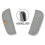 SeedFuture Baby Pushchair Seat Strap Covers with Velcro Grey 2 Pack, 2