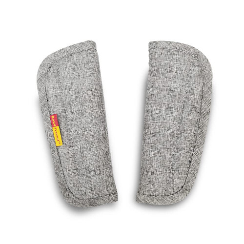 SeedFuture Baby Pushchair Seat Strap Covers with Velcro Grey 2 Pack,