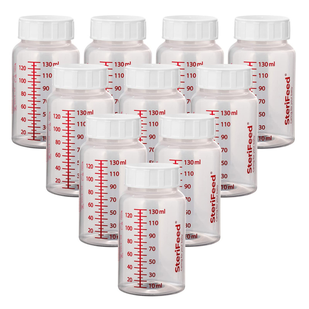 Sterifeed Baby Bottle, Reusable, Sterile, 130Ml, Pack Of 10