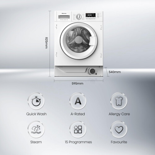 Hisense Hisense 3 Series WF3M841BWI Intergrated 8 KG Front Load Washing Machine - 2