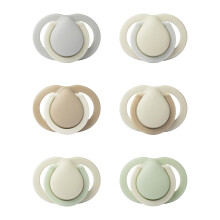 Tommee Tippee Newborn Soothers, 0-2 Months, Muted Colours, Matte Texture,