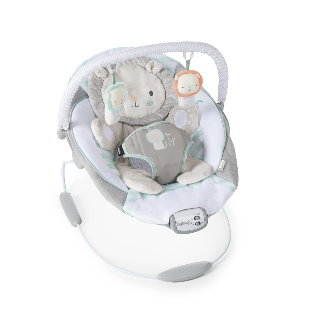 Ingenuity Soothing Baby Bouncer Infant Seat with Vibrations, Toy Bar &