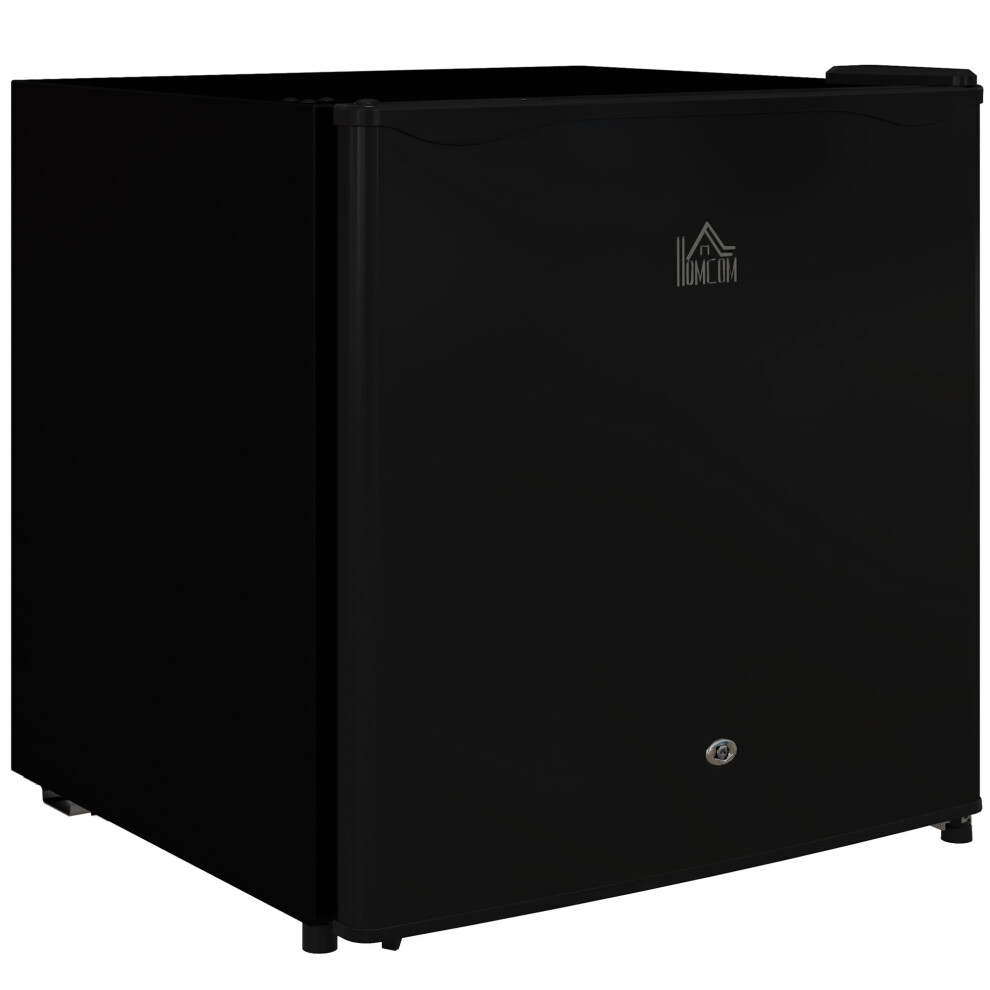 Homcom 46 Litre Table Top Mini Fridge With Lock, Small Fridge With Ice Box,