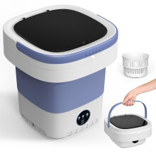 Portable Washing Machine, 12L Upgraded Mini Washing Machine With Spin Basket,