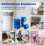 4 Pack Nappy Bin Refills, 7.5m Extra-Long Diaper Pail Bags Compatible with 2