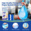 4 Pack Nappy Bin Refills, 7.5m Extra-Long Diaper Pail Bags Compatible with 4
