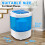 Display4top Portable Mini Washing Machine Spin Cycle W/Basket,3.2KG 4