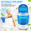 Display4top Portable Mini Washing Machine Spin Cycle W/Basket,3.2KG 6