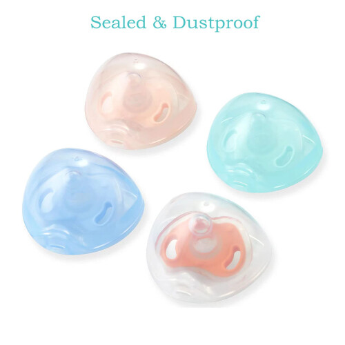 PandaEar Dummy Holder Case| 4 Pack Pacifier Case Dummy Box Cover Snoother 1