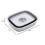 SAMMART 9.1L Collapsible Dishpan with Draining Plug - Foldable Washing Basin - 8