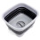 SAMMART 9.1L Collapsible Dishpan with Draining Plug - Foldable Washing Basin - 6