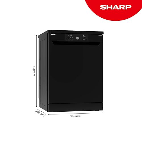 Sharp SHARP QW-NA1CF47EB, Freestanding, Dishwasher, 13 Place Settings, White LED 1