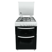 Statesman GDL60W NOVA Double Oven Gas Cooker with Glass Lid & Closed Door