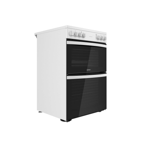 Indesit Indesit 60cm Double Oven Electric Cooker - White