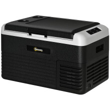 Outsunny 30L Car Refrigerator, Portable Compressor Car Fridge Freezer, Electric