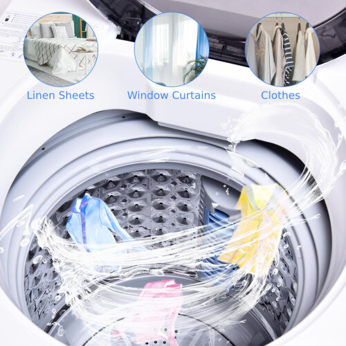 TANGZON 2-in-1 Portable Washing Machine, Fully Automatic Mini Washing Machine 2