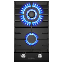 GASLAND GH2302BG1FC Glass Gas Cooktop, 2 Burners, Butane Gas Hob with Wok