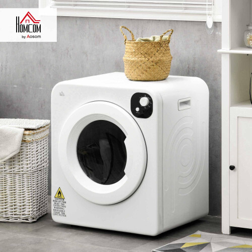 Homcom HOMCOM 6kg Vented Tumble Dryer, Freestanding, Wall Mounted, Stackable, Portable 1
