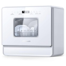 AIRMSEN 2025 NEW Upgraded Table Top Dishwasher with Soft Water Salt Function,