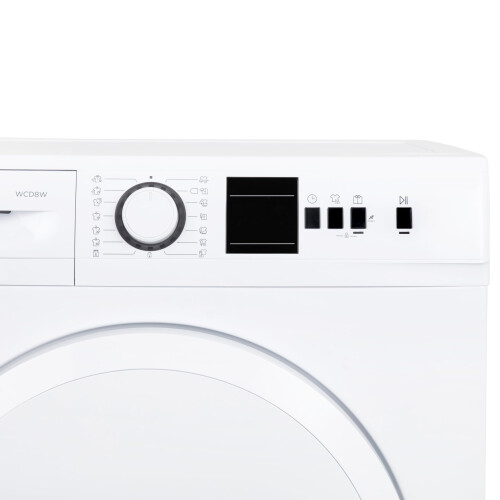 Willow Appliances Willow WCD8W 8kg Freestanding Condenser Dryer with 15 Programmes, 3 Button 2