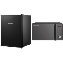 Russell Hobbs RHTTF67B 66 Litre Reversible Doors Table Top Mini Fridge, Black &