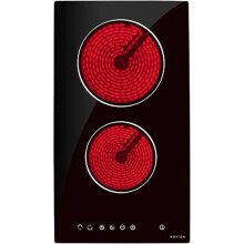 Noxton 12 Inch 2 Burner Electric Cooktop, Built-In Radiant Ceramic, Sensor