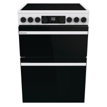 Hisense Hi6 Max 60cm Electric Cooker with Ceramic Hob HDCEC6C20W - White - A