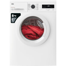 AEG 5000 Series Washing Machine 8kg LFX50844B, TimeSave and AutoSense to Adjust