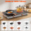 Nefaracy 2 Ring Electric Hob with Handle, 3200W 2 Zone Ceramic Hob 56cm, 7