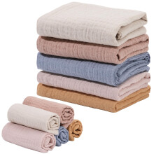5 Pack Baby Muslin Squares Baby Muslin Cloths Washcloths Natural Cotton