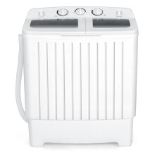 TANGZON Twin Tub Washing Machine, 8KG Portable Washing Machine and Spin Dryer