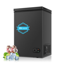 Freestanding Chest Freezer 99 Litre Capacity, Adjustable Feet & 7- Level