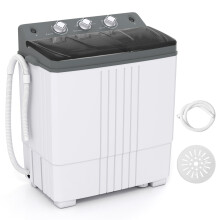 TANGZON Twin Tub Washing Machine, 8KG/4.5KG Portable Washer and Spin Dryer Combo