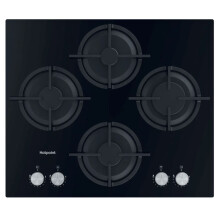 Hotpoint Gas On Glass HGS 61S BK Hob - Black