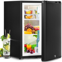 SMETA Camping Fridge 12v 240v, Campervan Refrigerator with Lock for Caravan,