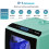 AIRMSEN Mini Table Top Dishwasher, 6 Programs Countertop Dishwasher, 5L Water 3
