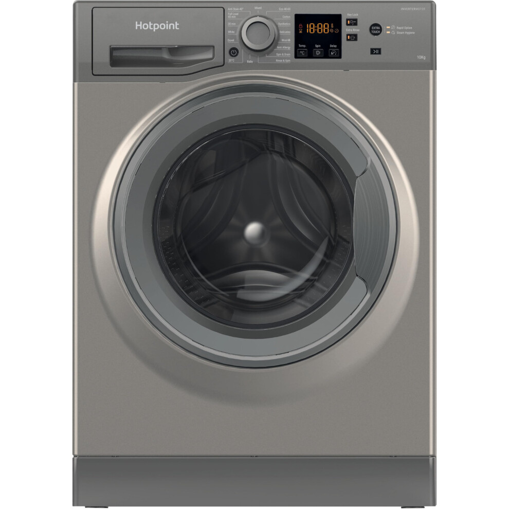 Hotpoint Anti-Stain Nswm 1046 Gg Uk 10 Kg Washing Machine - Graphite