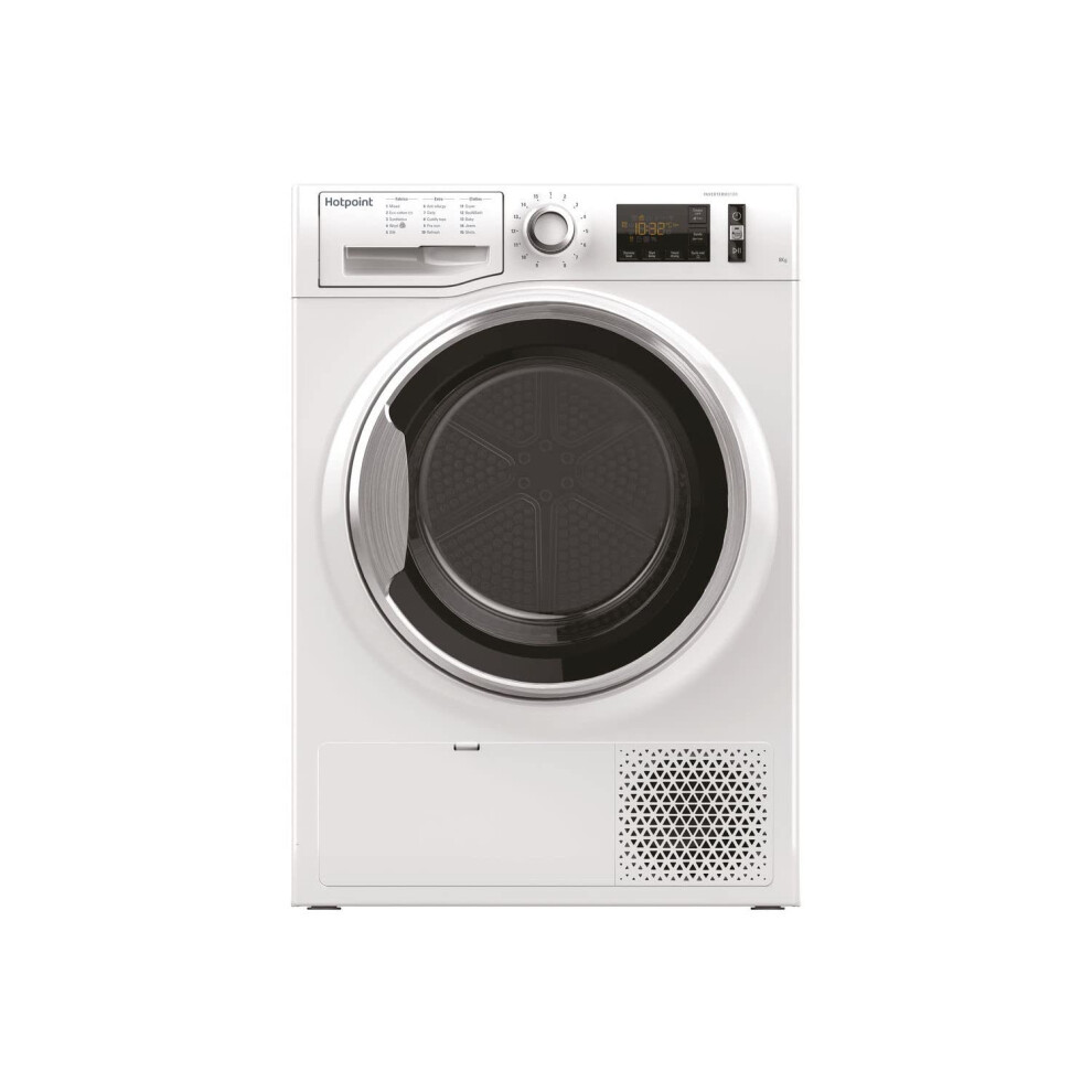 Photos - Tumble Dryer Hotpoint-Ariston Hotpoint NT M11 82XB UK Freestanding  8KG 1400RPM WHITE 