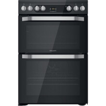 Hotpoint 60cm Double Oven Electric Cooker - Black