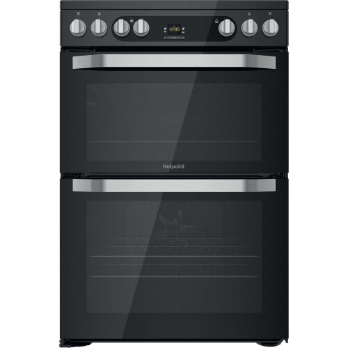 Hotpoint Hotpoint 60cm Double Oven Electric Cooker - Black