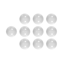 10 pièces billes 16mm billes de verre Knicker boules de verre décoration pépites de couleur jouet blanc