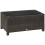 Outsunny Rattan Coffee Table with Glass Top Brown ??,A" 1