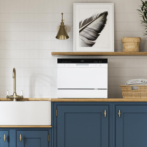 Willow Appliances Willow WTTD6W 55cm Tabletop Dishwasher with 6 Place Settings, 7 Programmes, 1